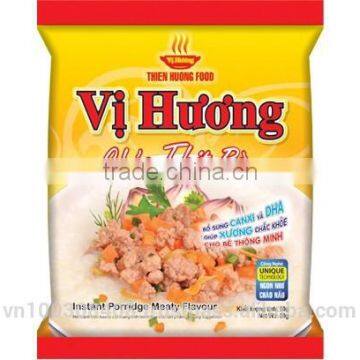 " VI HUONG" Instant Porridge 47g With Canxi Meaty Flavour - Thien Huong Food JSC