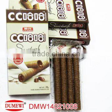 box pack chocolate flavor cookies biscuit wafer stick