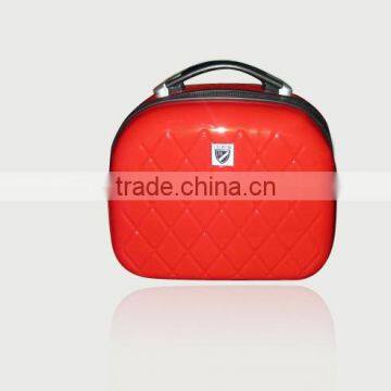 Mini Size Hard Shell Plastic Vanity Bag Cosmetic Case With Zip and Handle photo-5