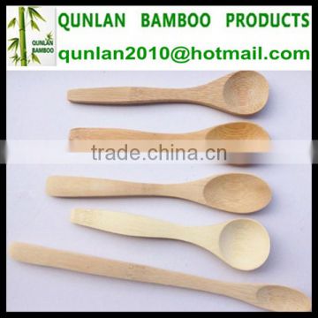 Natural Color Small Bamboo Spoons For Honey Spice Dessert Or Ice Cream