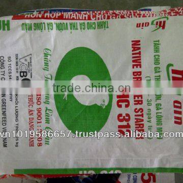Animal feed PP woven packing bag