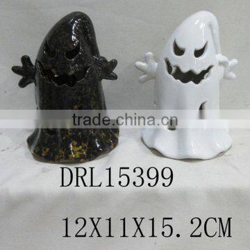 Holloween Decorations Witch Ghost Ceramic LED Lantern photo-3