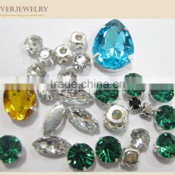 Acryli Rhinestone in Sew on Setting,Sew on Rhinestone Claw Setting Crystals photo-3