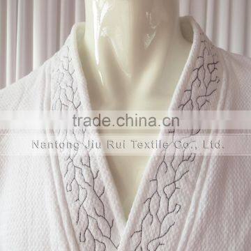 Two Colors Hotels Thick Absorbent Soft Cotton Robe Bathrobes Waffle Bathrobes Chevron photo-2