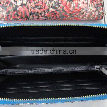 Hot Gold Sequin 2016 Lady New Popular Print Rose Wallet photo-3