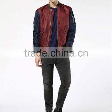 MGOO Custom 100 Nylon Bomber Jackets Zip up Pockets Long Sleeves Jackets For Man Manufacturer China photo-5