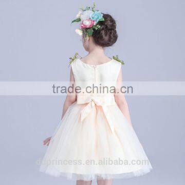 New Model Girl Dress Gauze Princess Dress Sleeveless Flowers Child White Angel Dress photo-5