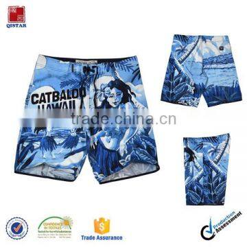 hawaii style sublimation print fabric men's board shorts