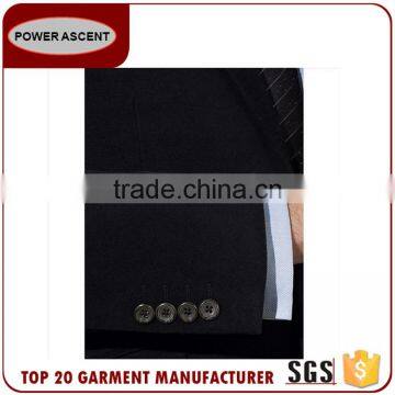 2017 Fashion Style Custom Black Blazer Men Suit Made In China photo-5