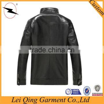 New Black Fashion Men Casual Leather Jackets photo-2