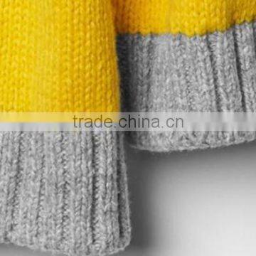 Baby Girl Contrast Trim Wool Pullover Sweater photo-3