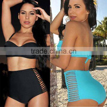 Women's Wrap Halter Bikinis Sets Swimwear Swimwear From China Large Size Bandeau Padded Swimsuit SV003179 photo-5