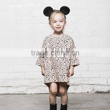 3 Year Old Kids Clothes Three-quarter Length Sleeves Frock Design Girls Dress photo-6