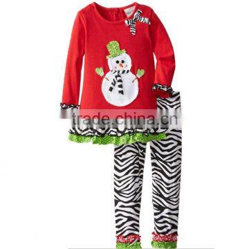 2017 Wholesale Children's Boutique Clothing Cute Baby Set Kids Christmas Outfit photo-3
