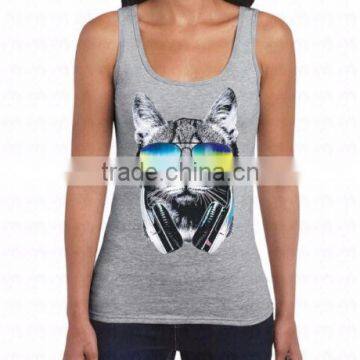 Custom Men and Women Cotton Printing Tank Top photo-4
