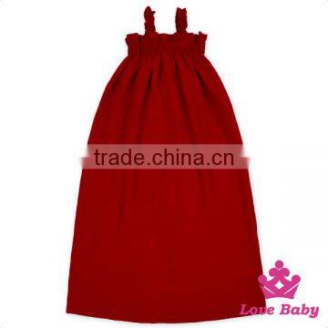 OEM Servic Plain Navy Color Ruffle Halter Sleeveless Designer Baby Girl Soft Evening Boho Style Model Maxi Dress Long Skirt photo-4