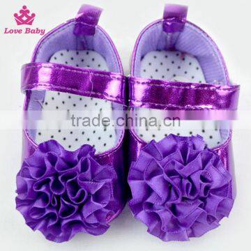 Big Flower Decorative Stylish Newborn Girls Crib Shoes Baby Girl Shoes Toddlers Soft Shoes photo-5
