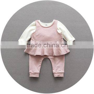 S17738A Kids Clothes Wholesale Girls Fall Outfits Baby Clothing Sets photo-3