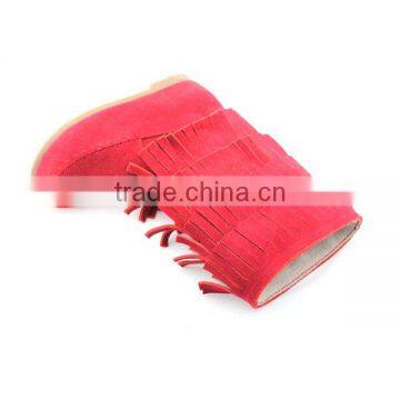 Customized Baby Girls Boys Soft Sole Moccasins Leather Boots photo-4