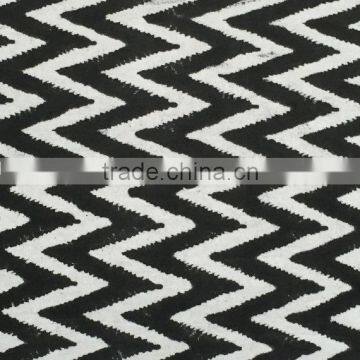 Black White Pillow Hand Block Print Pillow Handmade Pillow Black & White Decor Couch Pillow Sofa Pillow Floor Pillow Cot photo-3