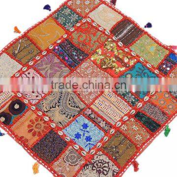 Decorative Indian Floor Cushion Square Big Jaipur Decor Luxurious Large Pillow photo-2