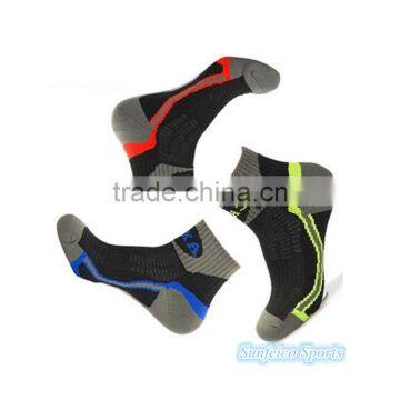 Men's Outdoor Quick-dry Fiber Running Sports Basketball Socks~Soft Thick stripe Restoring Socks~Accept Custom