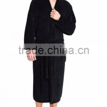 Luxury Men's Thermal Coral Fleece Bathrobe Dressing Gown photo-4