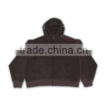 High Quality Slim Fit Zip up Ribbed Cheap Custom Logo Half Zip Hoodie photo-5