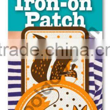 mini neon Iron on canvas patches heat transfer fabric patch