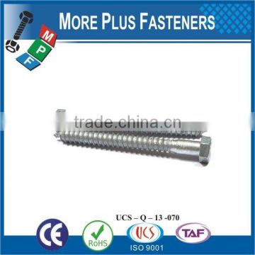 Made in Taiwan stainless steel lag screw hex lag bolt lag screw