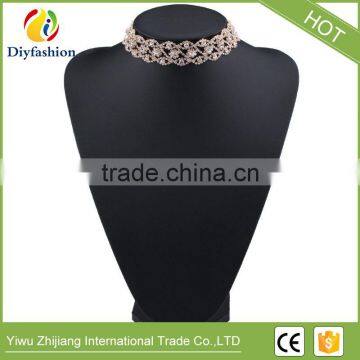 Luxury Beads Collar Chokers Necklace Pendant Geometry Rows Wedding Sexy Maxi Necklace Statement Chokers Women photo-5
