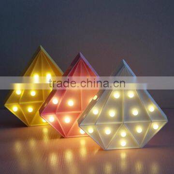 Four colors lovely sparkling diamond led decorative lamp creative festival modeling night light