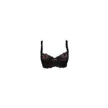 Beauty Lace Full Coverage Bras 95E Large Size Push Up Bras Black