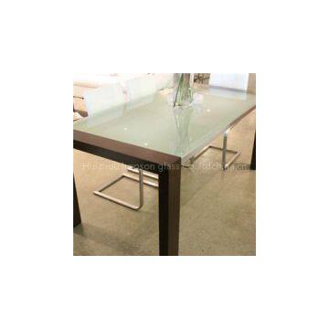 Frosted Tempered Glass Furniture Table Top