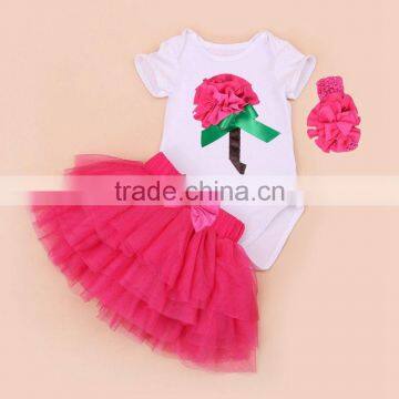 Little Girls Valentine's Day Rose Cane Cutie Tutu Dress