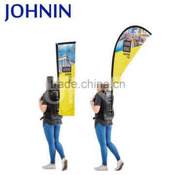 Promotional High Quality Advertising Custom Logo Backpack Flag