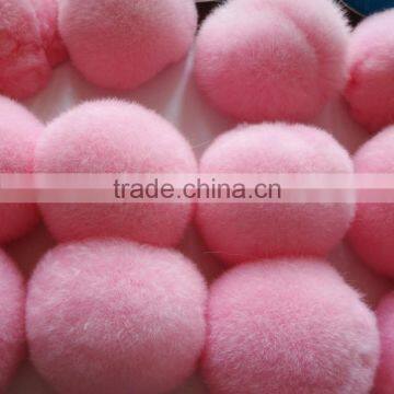 SJ748-01 2016 New Design Pom Pom Fur Balls Genuine 8cm Real Rabbit Colorful Fur Ball Pom photo-5