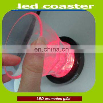 good quality led bottle coaster led flashing coaster