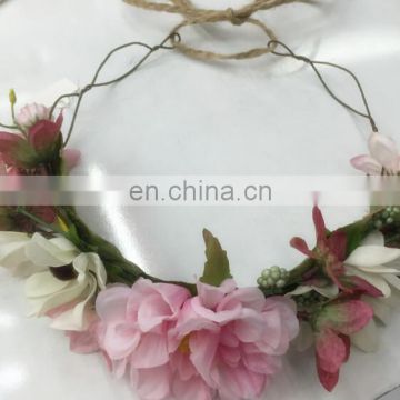 Best selling good reputation artificial flower garland party funny flower headband FH4044