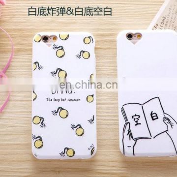 Promotional gift cartoon printing TPU rubber mobile phone protect case for phone cover