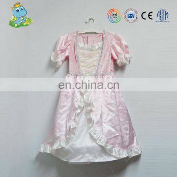 Custom high quality show school girl pink dress dance costume