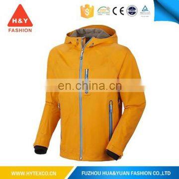 Personalized yellow hot sale unisex waterproof softshell jacket wholesale ---7 years  experience