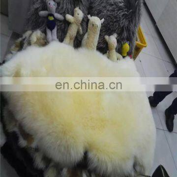 High Quality Palomino Australia Sheep Fur Backrest Fur Cushion Cover Rug photo-3