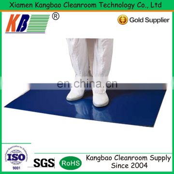 blue disposable dust control mat