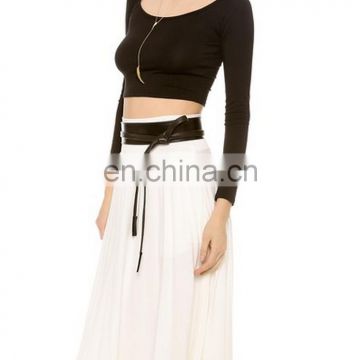 2016 New Arrive Ladies Plain Crop Top photo-2