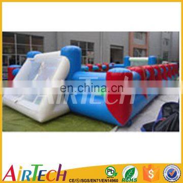 Mini inflatable soccer field soap football field for sale