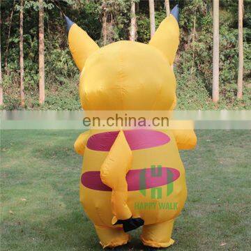 HI CE inflatable Pickachu costume for sale ,high quality inflatable toy costumes