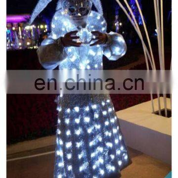 hot sale led santa claus costume /led christmas father costume /santa claus suit