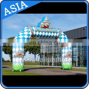 Outdoor Clown Advertising Inflatable Airtight Arch Gate For Sports Event