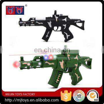 Good choice cheap B/O gun toy with light and sound for sale 30.5*15 CM electronic toy gun